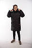 Подовжена зимова куртка дитяча для хлопчика підлітка зріст 152-170, фото 6