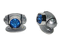 Подсветка-фонарь наружная KL-25 2x8 LED Blue круг (пара) PZZ
