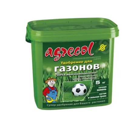 Добриво для газонів super багатокомпонентне Agrecol - 5 кг, фото 1