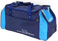 Спортивна сумка 59 л Wallaby 447-8 синій із блакитним