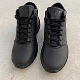 Кросівки чоловічі шкіряні зимові чорні /10532/-40р, фото 2