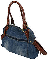 Женская джинсовая коттоновая сумка с двумя ручками Fashion jeans bag Новинка Xata