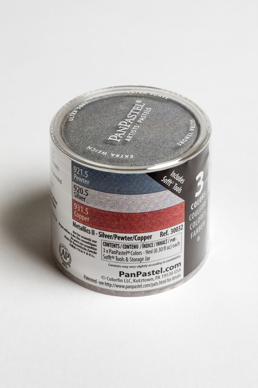Набір PanPastel 30032 Metallics II - Silver/Pewter/Copper (3 Кольори) - фото 2 - id-p1997919503