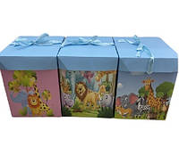 Коробка подарункова картонна SS "Madagascar" 10*10см R91085-SS по 2шт в упак.(R91085-SS)