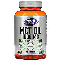 Передтренувальний комплекс NOW Sports MCT Oil 1000 mg, 150 капсул CN11384 vh