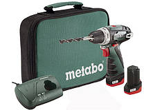 Акумуляторний дриль-шуруповерт Metabo PowerMaxx BS Basic (600080500) + 2 АКБ Li-Power + ЗП LC 40