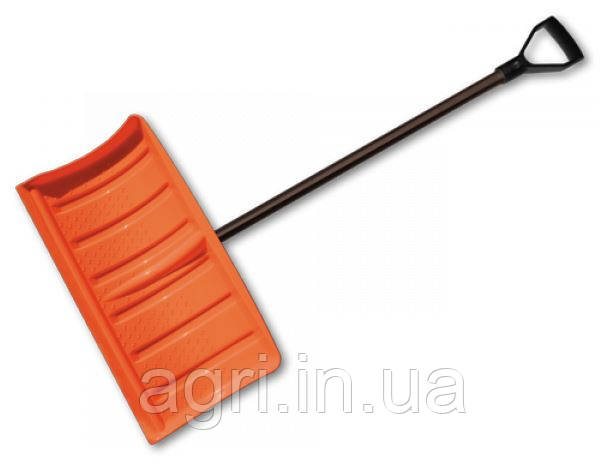 Лопата-плуг для прибирання снігу з металевим держаком