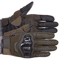 Перчатки тактические с закрытыми пальцами Military Rangers BC-9876 размер L Оливковый