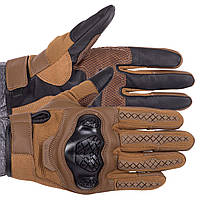 Перчатки тактические с закрытыми пальцами Military Rangers BC-9876 размер 2XL Хаки