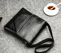 Мужская сумка планшет Jeep через плечо, барсетка сумка-планшет для мужчин эко кожа хорошее качество