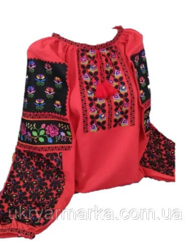 Вишита жіноча блузка "Подільський сад"