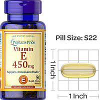 Вітамін Е Puritan's Pride Vitamin E-1000 IU 50 капсул