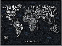 Скретч Карта Мира LETTERS World PZZ