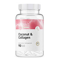 Препарат для суставов и связок OstroVit Coconut & Collagen, 90 капсул