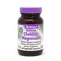 Витамины и минералы Bluebonnet Albion Buffered Chelated Magnesium, 60 вегакапсул