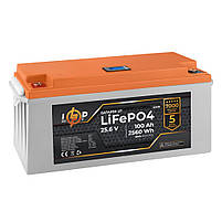 Акумулятор літієвий LP LiFePO4 24 вольт - 100 ампер (2560Wh) (BMS 80/40А) пластик LCD для ДБЖ, фото 3
