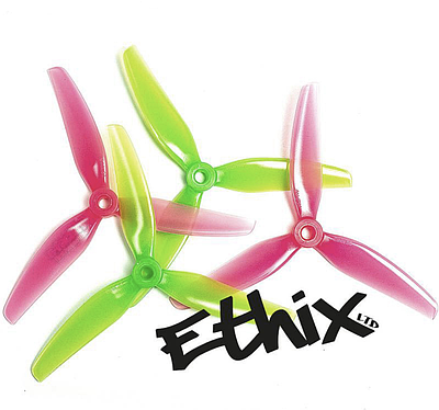 Пропелери HQProp Ethix S3 5031 Watermelon 3 лопаті. 2 пары CW/CCW