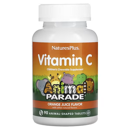 Вітамін C для дітей Nature's Plus Animal Parade Vitamin C 90 Animals, фото 1