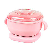 Воскоплав баночний силіконовий Wax Heater Silicon Pink 400 мл рожевий