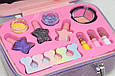 Косметика дитяча та аксесуари кисті для макіяжу лаки тіні помади в косметичці кейс б'юті-бокс B160, фото 3