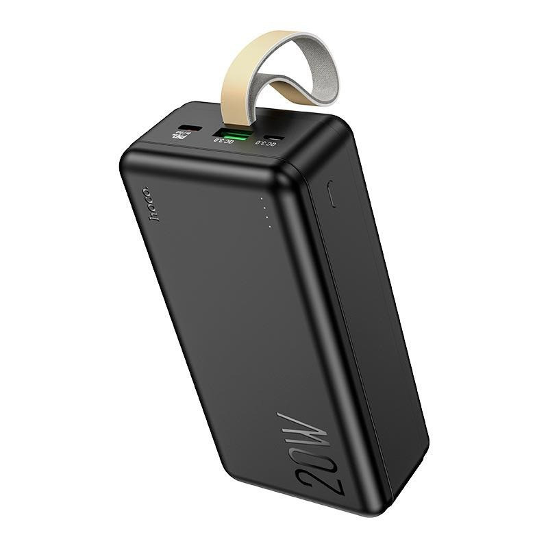 Повербанк УМБ Power Bank HOCO Tacker J87B 30000mAh 2Type-C USB QC Black, фото 1