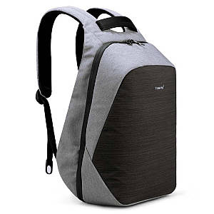 Рюкзак міський Tigernu T-B3351 для ноутбука 15.6" з USB об'єм 20л. (з вбудованим замком) Сірий