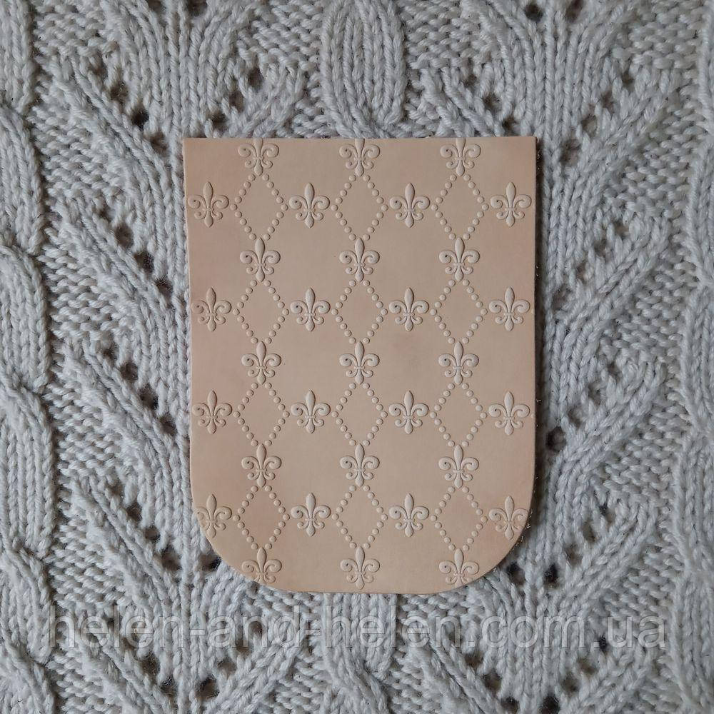 Клапан міні сумки 12*15 "Лілії". Слонова кістка, фото 1