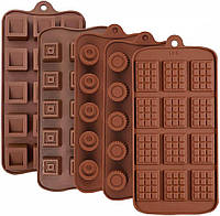 Набор силиконовых форм для шоколада JAHEMU 5шт.