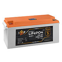 Акумулятор литиевий LP LiFePO4 LCD 12 вольт - 230 ампер (2944Wh) (BMS 100A/50A) пластик, фото 3