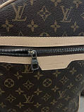 Рюкзак жіночий великий люкс якості коричневий, фото 4