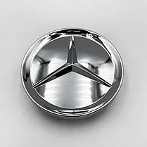 Ковпачки (заглушки) в литі диски Mercedes-Benz (Мерседес) 65 мм. Срібний-Мат, фото 4