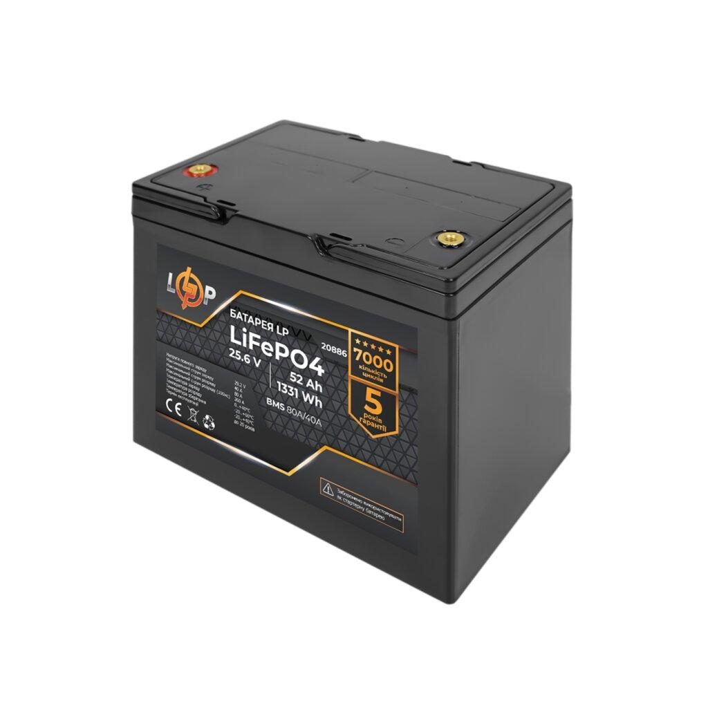 Акумулятор літієвий LP LiFePO4 LCD 24 вольт- 52 ампер (1331Wh) (BMS 60A/30А)