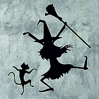 Декоративное настенное Панно «Ведьма», картина на стену, оригинальный подарок, панно на Halloween