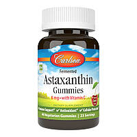 Натуральная добавка Carlson Labs Astaxanthin Gummies, 46 жевательных таблеток Вишня