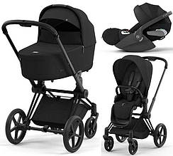 Cybex Priam 4.0 коляска 3 в 1 Sepia Black шасі Matt Black автокрісло Cloud T i-Size