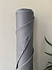 Сіра сорочково-платтєва лляна тканина, 100% льон, колір 192/1559, фото 9