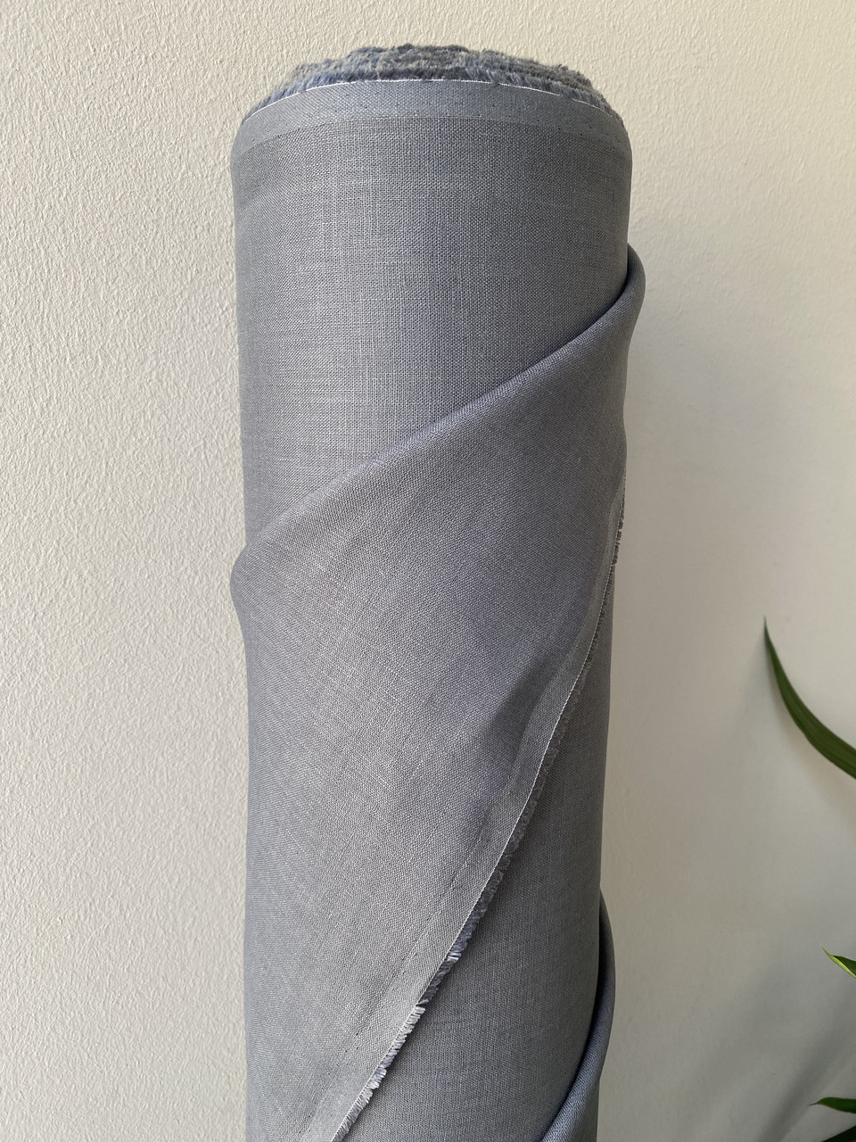 Сіра сорочково-платтєва лляна тканина, 100% льон, колір 192/1559