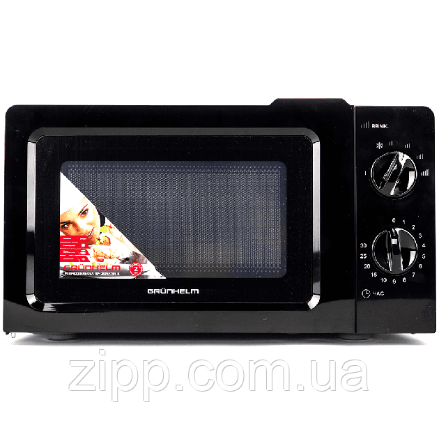 Мікрохвильова піч Grunhelm 20MX701-B Чорна, фото 1