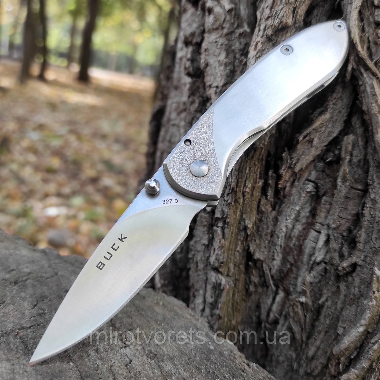 Ніж складний Buck Nobleman Stainless 327, china (7023LUC-SA SRM 723)