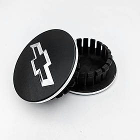 Ковпачки (заглушки) на литі диски CHEVROLET (Шевроле) 60 мм Чорні