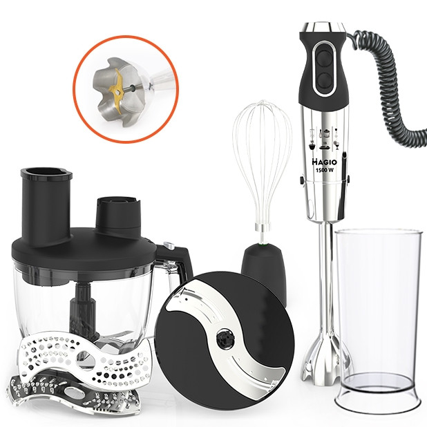 Занурювальний блендер Magio MG-642 1500W, фото 1