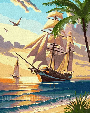 Кермо Картина за номерами (KHO2774) Морський круїз ©art_selena_ru, 40 х 50 см, Ідейка, фото 1