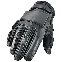 Перчатки Mil-Tec тактические кожаные Sec Handschuhe Leder Schwarz Германия черные