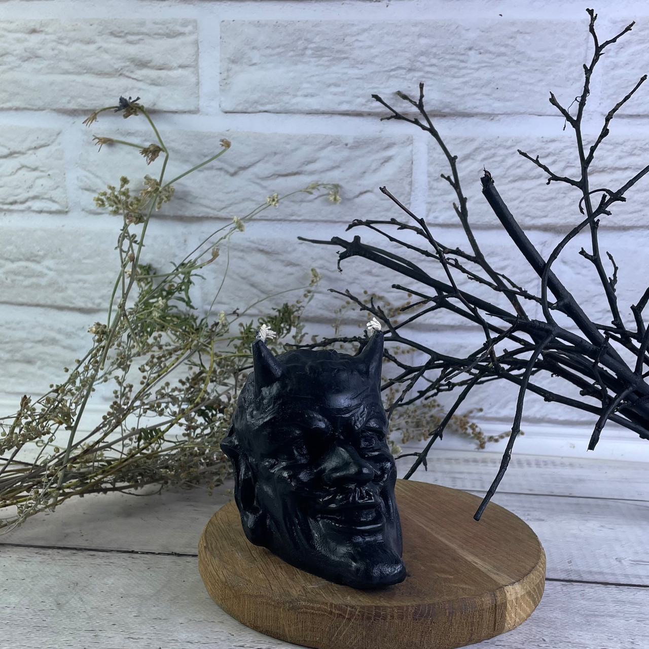 Воскова чорна свічка - диявол, фото 1