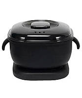 Воскоплав баночний силіконовий Wax Heater Silicon Pink 400 мл чорний