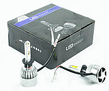 Світлодіодна Автолампа LED H1 12 V-24 V S2 6500 K 8000 L 18 W 360° радіатор із вентилятором, фото 3