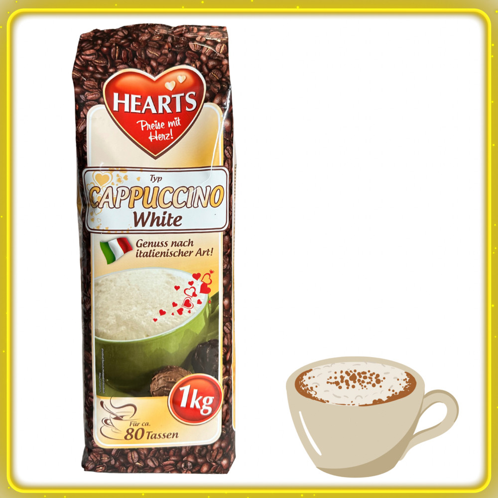 Капучіно Hearts Cappuccino  White 1 кг (Германия), фото 1