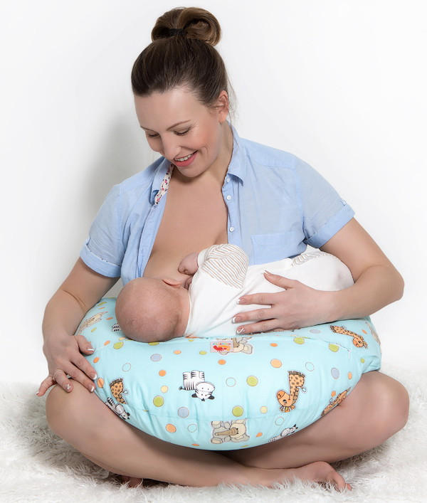 Подушка для годування немовляти з пінополістирольних кульок Лежебока