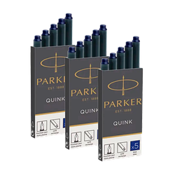 Картриджі чорнильні Parker Quink 15 шт. сині 3 пачки (11 410BLU3)