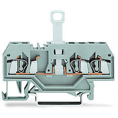 Клема 3-провідна тестова Wago на DIN-рейку 0,08 - 2,5 мм2 з розмикачем 280-683